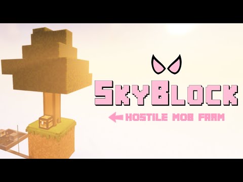 Insane Delta Hostile Mob Farm Build | Minecraft Skyblock