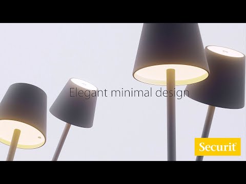 Επιτραπέζιο Φωτιστικό LED Αδιάβροχο Securit Feline Eπαναφορτιζόμενο Μαύρο