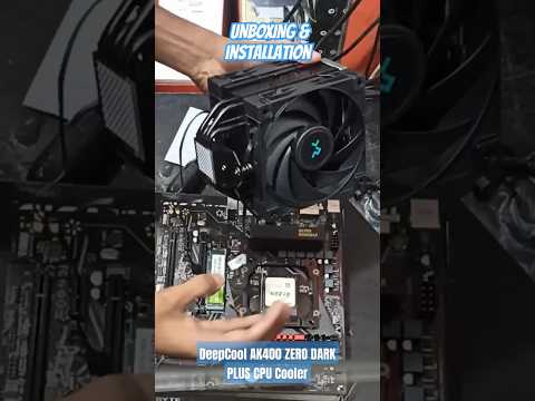 Unboxing & Installation DeepCool AK400 ZERO DARK PLUS CPU Cooler #unboxing #deepcool #shorts