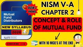 NISM VA Mutual Fund Chapter 2 - Concept & Role of Mutual Fund | 2026 - New Syllabus | #nism5a #nism