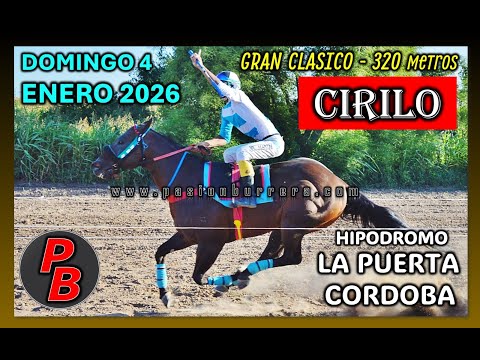 CIRILO: HIPODROMO MUNICIPAL LA PUERTA - CORDOBA (04-01-2026)