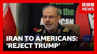 Iran's Revolutionary Guards encourage Americans to reject Donald Trump's policies | BBC News