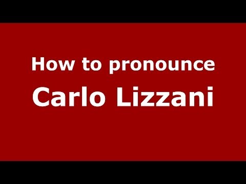 How to pronounce Carlo Lizzani (Italian/Italy) - PronounceNames.com