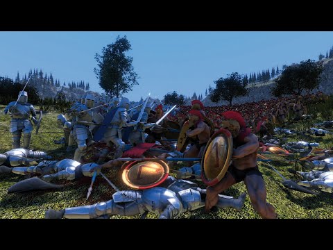 25,000 SPARTANS VS 25,000 HEAVY KNIGHTS - UEBS - Ultimate Epic Battle Simulator