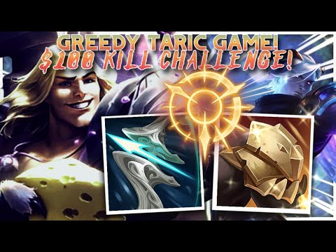 FULL AD TARIC 20 KILL CHALLENGE -- Unranked to Challenger Taric Jungle