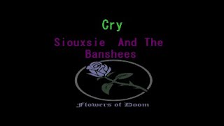 Siouxsie and the Banshees - Cry (goth gothic rock karaoke ゴス ゴシック カラオケ lyric video)