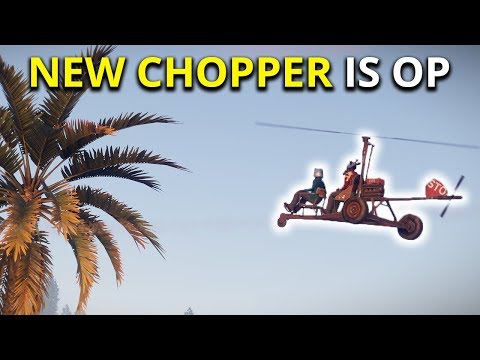THE NEW MINICOPTER IS OP! - Rust Solo Survival Gameplay