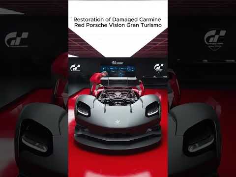 Thumbnail for Restoration of Damaged Carmine Red Porsche Vision Gran Turismo by Porsche Vision Gran Turismo