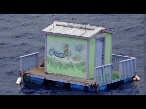 Mermaid found in Gulf of Mexico - on a floating house