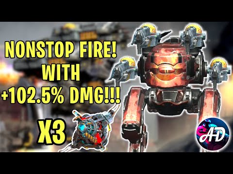 BLITZ MAGNUM 3X OVERDRIVE UNIT +102.5% DMG Getting Crazy Godlike Streak - War Robots MK2 WR Gameplay