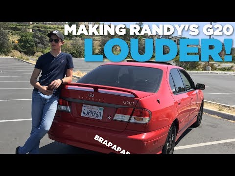 MAKING THE INFINITI LOUDER! | Randy's Infiniti G20 Gets Custom Exhaust