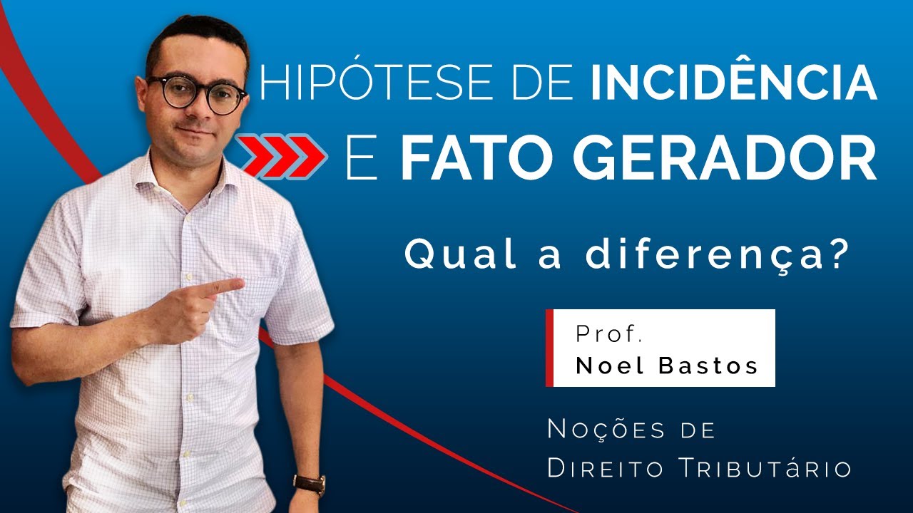 Hipótese de Incidência e Fato Gerador -  Noções de Direito Tributário (Aula 1 Parte 1)