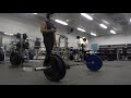 beltless 308lb conventional deadlift