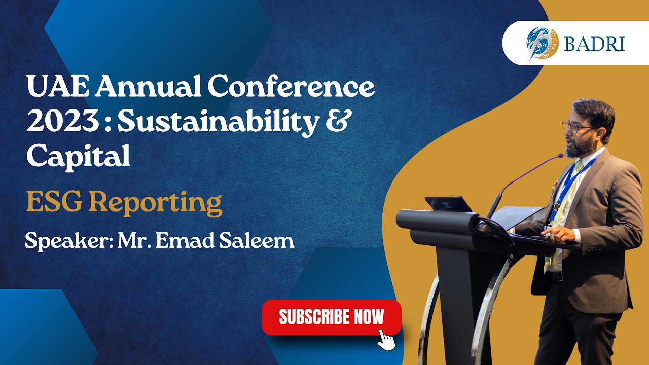 ESG Reporting | Sustainability & Capital | UAE Annual Conference 2023