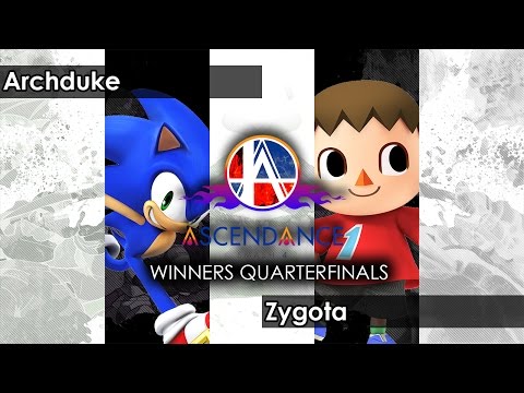 Smash 4: Archduke (Sonic) V Zygota (Villager) - Ascendance 25 Tournament SSB4