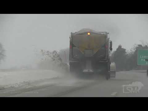 02-15-2021 Lawrenceburg, KY - Sleet Dumped on Bluegrass Parkway