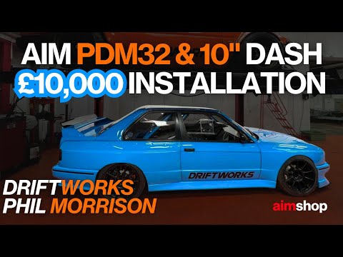 Driftworks £10k Aim PDM32 & 10" Dash Installation