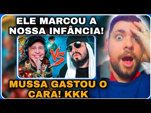REACT - Marco Ribeiro (Dublador) Vs. Mussoumano - Batalha de Youtubers
