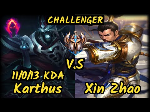 Kirei (KARTHUS) vs XIN ZHAO - 11/0/13 KDA JUNGLE CHALLENGER GAMEPLAY - EUW