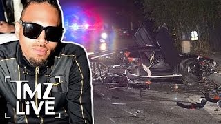 Chris Brown&#39;s Lambo Totaled In Beverly Hills | TMZ Live