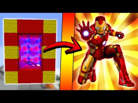 Minecraft COMO hacer un PORTAL a la DIMENSION de IRONMAN | COMO HACER UN PORTAL DE TONY STARK