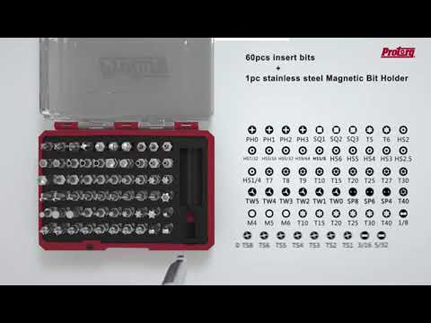 Protorq High Qualiy Security Bit Set, 61-Piece, S2 Steel, Temper Proof Bits, for home electo Reviews