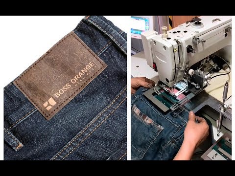 Turnkey solution for stitching the back label of jeans video