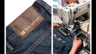 Turnkey solution for stitching the back label of jeans video