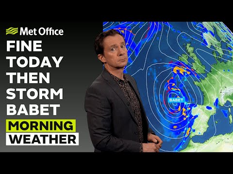 17/10/23 – Dry with sunny spells, a storm to come – Morning Weather Forecast UK – Met Office Weather