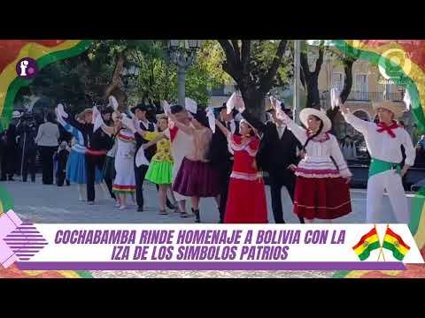 #ENVIVO || Cochabamba rinde homenaje a Bolivia con la iza de los Símbolos Patrios