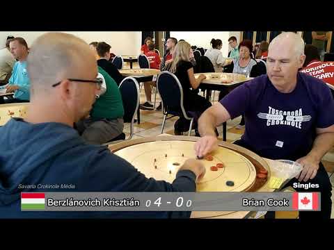 I. Crokinole Worldcup, singles - Berzlánovich Krisztián vs Brian Cook