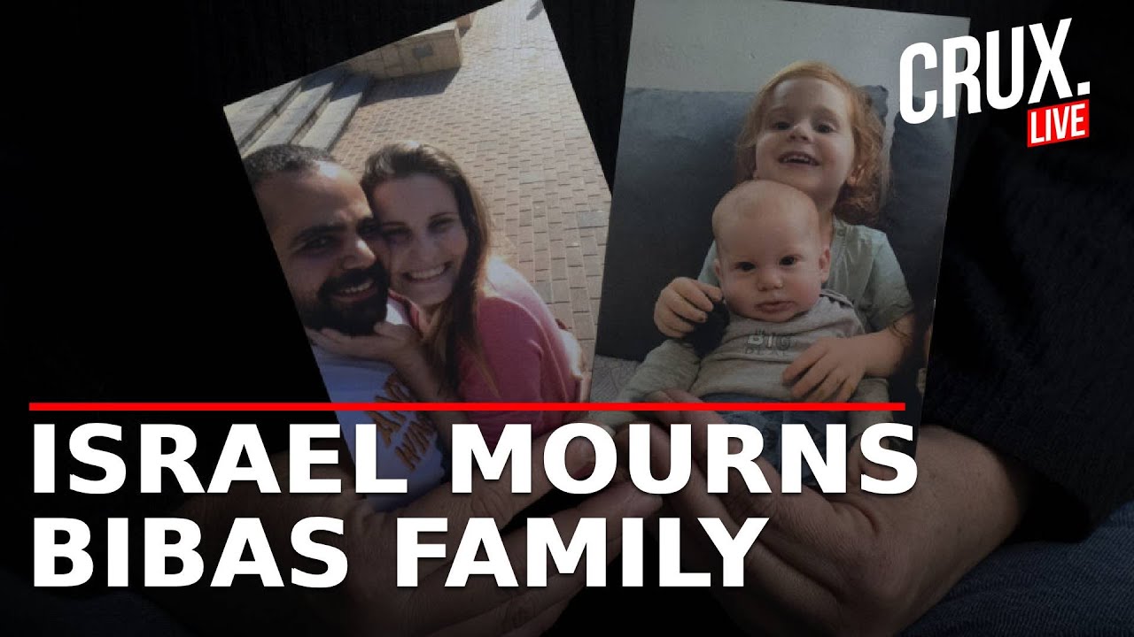 LIVE From Israel's Hostage Square Where Tributes Pour In For Bibas Family After Hamas Returns Bodies