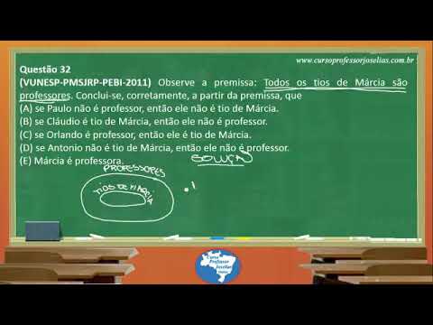 QUESTÃO 32   LÓGICA   VUNESP