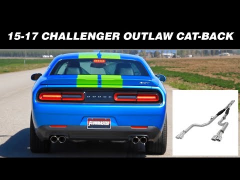 2015-20 Challenger R/T ScatPack, SRT392 6.4L, Hellcat 6.2L - Outlaw Cat-back Exhaust System 817740