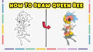 How to Draw Queen Bee from Helluva Boss – Hazbin Hotel Masterclass