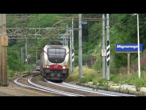 INTERCITY IN TRANSITO IN STAZIONE A MIGNANEGO (GE) 7 - 6 - 2018