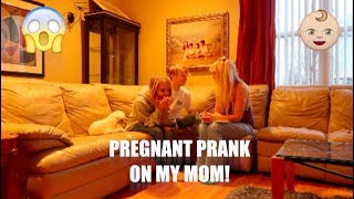 ZOE IS PREGNANT PRANK ON MY MOM! (SUPER SUPPORTIVE!)