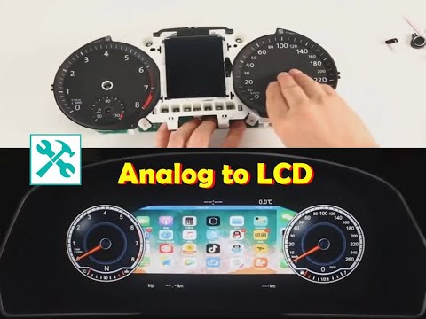 Volkswagen Tiguan / ANALOG to DIGITAL lcd DASHBOARD cluster CONVERSION 🛠
