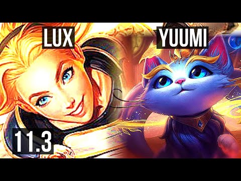 LUX & Kalista vs YUUMI & Ezreal (SUPPORT) | 1/0/8, 1.7M mastery, 1000+ games | KR Diamond | v11.3