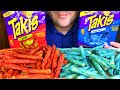 TAKIS EXTREME SPICY BLUE FUEGO RED CHIPS SPICIEST ASMR MUKBANG EATING SOUNDS