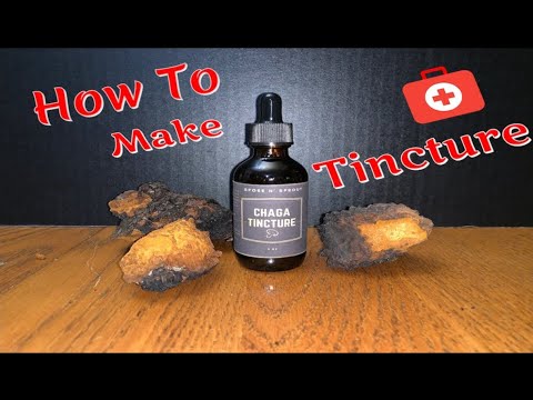 How to Make a Chaga Medicinal Mushroom Tincture
