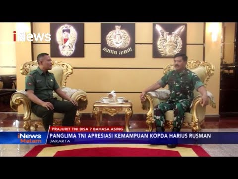 Panglima TNI Apresiasi Kopda Hardius Rusman yang Kuasai 7 Bahasa Asing - iNews Malam 08/10