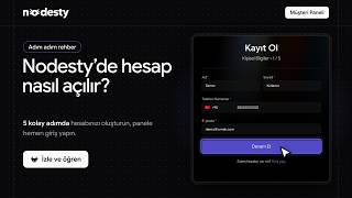 Nodesty'de Hesap Nasıl Açılır? | Adım Adım Rehber