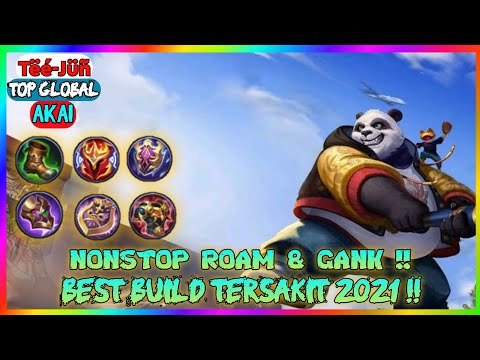 NONSTOP ROAM AND GANK! AKAI ITEM TERSAKIT TOP 1 GLOBAL 2021 BY Tëé-Jüñ ~ MLBB