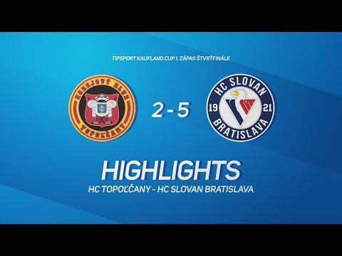 1.štvrťfinále HC Topoľčany - HC Slovan Bratislava Tipsport Kaufland Cup