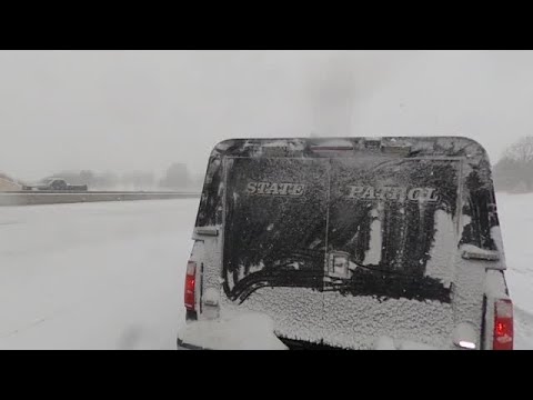 Watch now: Nebraska State Patrol on the roads near Lincoln during snowstorm