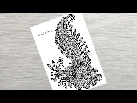 How to draw Mandala for Beginners Peacock mandala art peacock drawing stepbystep doodle art