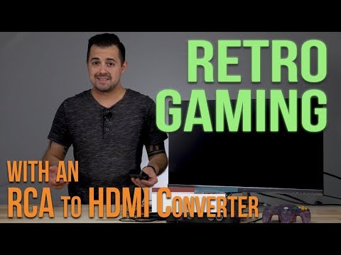 Play Retro Consoles On The Big Screen Using An RCA To HDMI Converter.