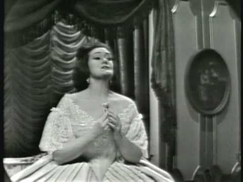 Joan Sutherland. La Traviata. 1963. É strano. Ah, forse lui. Sempre libera.
