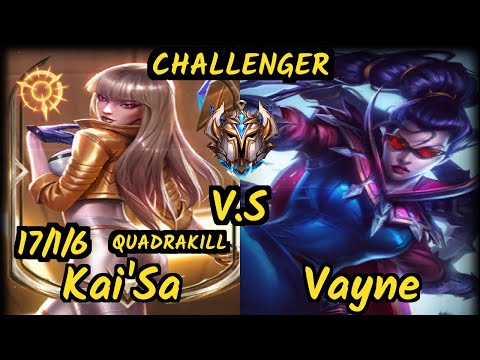 TSM Zven (KAI'SA) vs VAYNE - QUADRAKILL 17/1/6 KDA BOTTOM ADC CHALLENGER GAMEPLAY - NA
